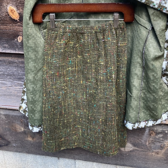 Tweed Skirt Suit Vtg - Picture 2 of 11